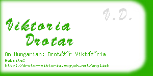 viktoria drotar business card